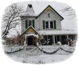 Snow-covered home